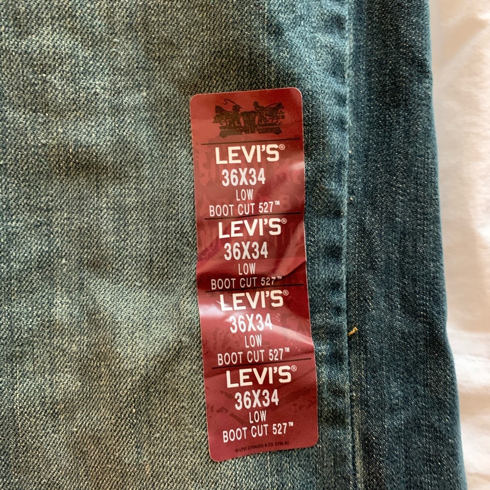 NWT Levi 34x36 low bootcut jeans